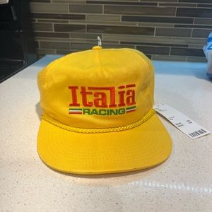 Italia Racing Hat urban outfitters SnapBack rope hat heat street